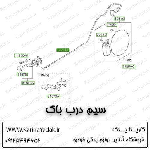 سیم درب باک کیا اسپورتیج sl
