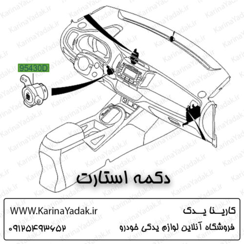 دکمه استارت کیا اسپورتیج sl