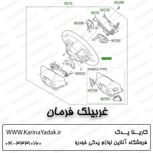 غربیلک فرمان کیا اپتیما جی تی لاین gt line