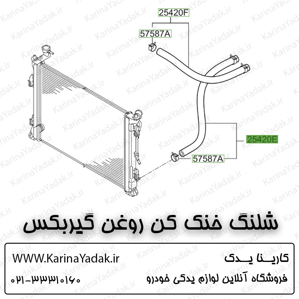 شلنگ خنک کن روغن گیربکس کیا اپتیما جی تی لاین gt line