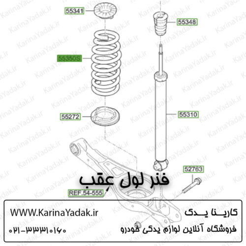 فنر لول عقب کیا اپتیما جی تی لاین gt line