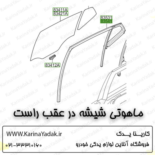ماهوتی شیشه در عقب راست کیا اپتیما تی اف tf